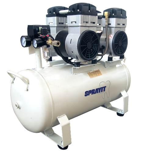 Compresor Dental Silencioso 4 Hp-75 Litros Sprayit Sp20040c $18270 MXN