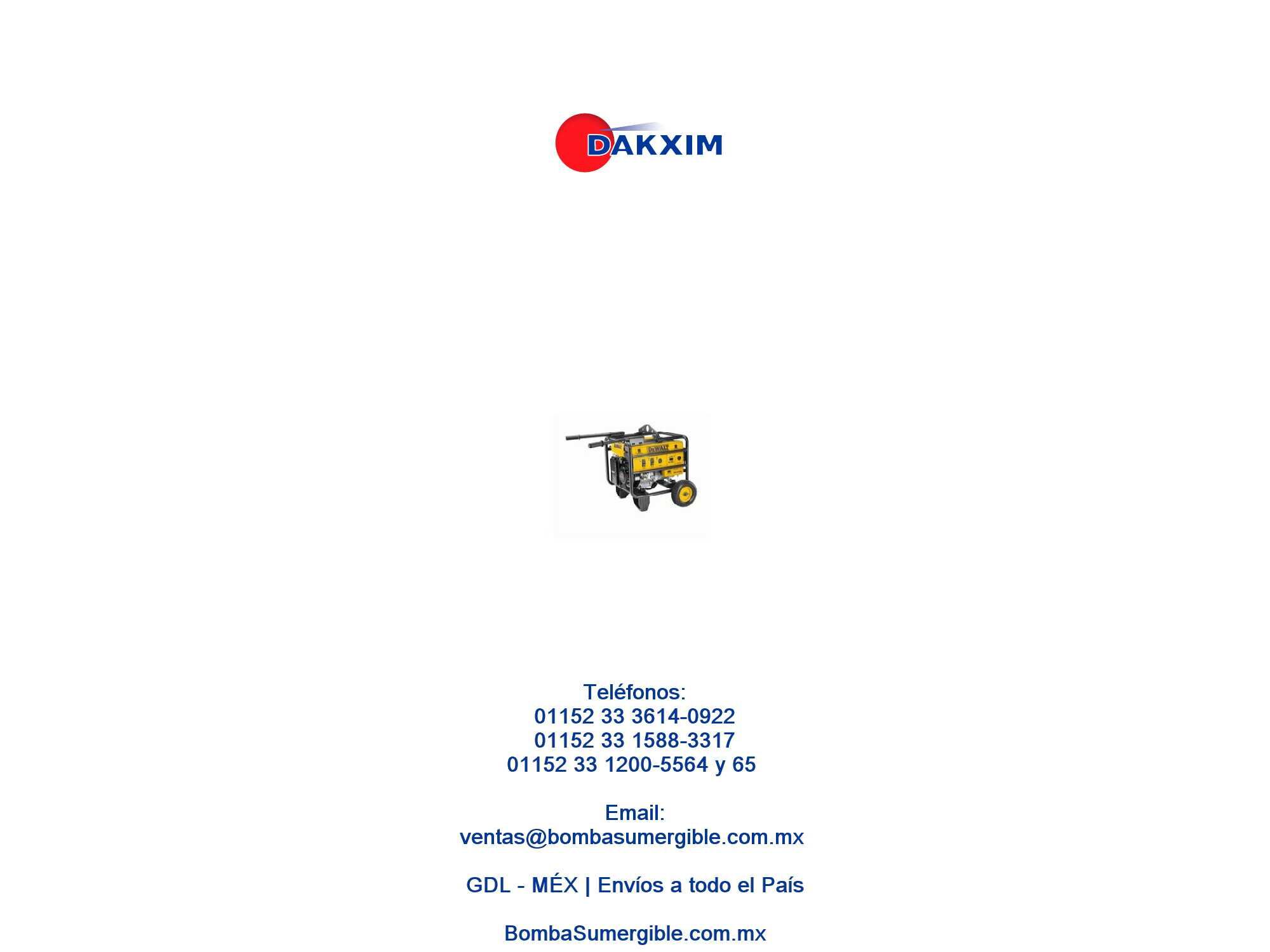 Generador Dewalt 4300 W Motor Honda Promocion Planta De Luz $47350 MXN