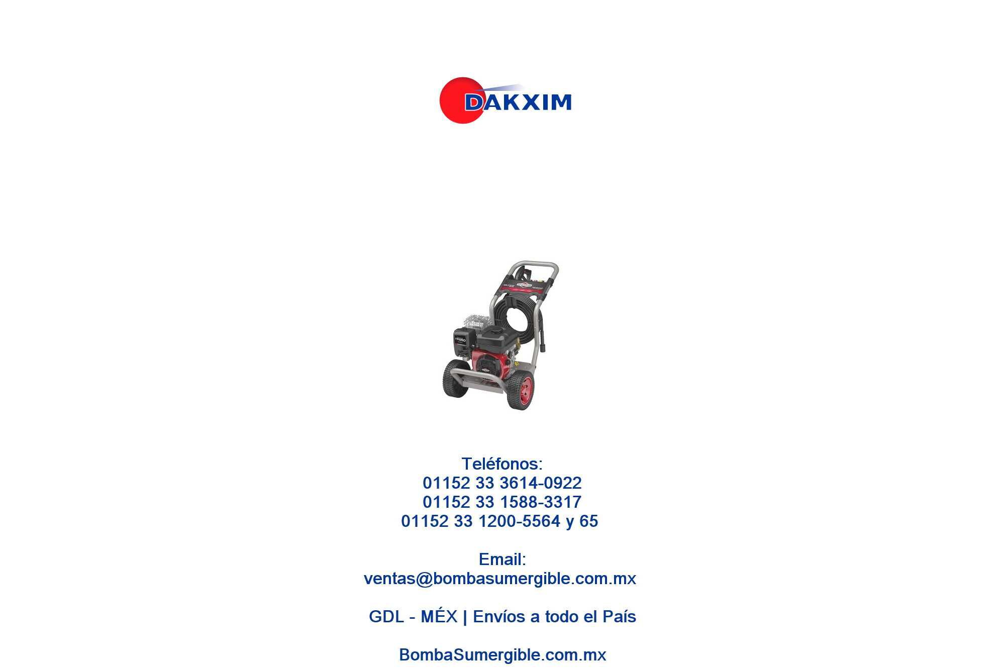 Hidrolavadora De Gasolina 208cc 3000psi Briggs & Stratton $12940 MXN