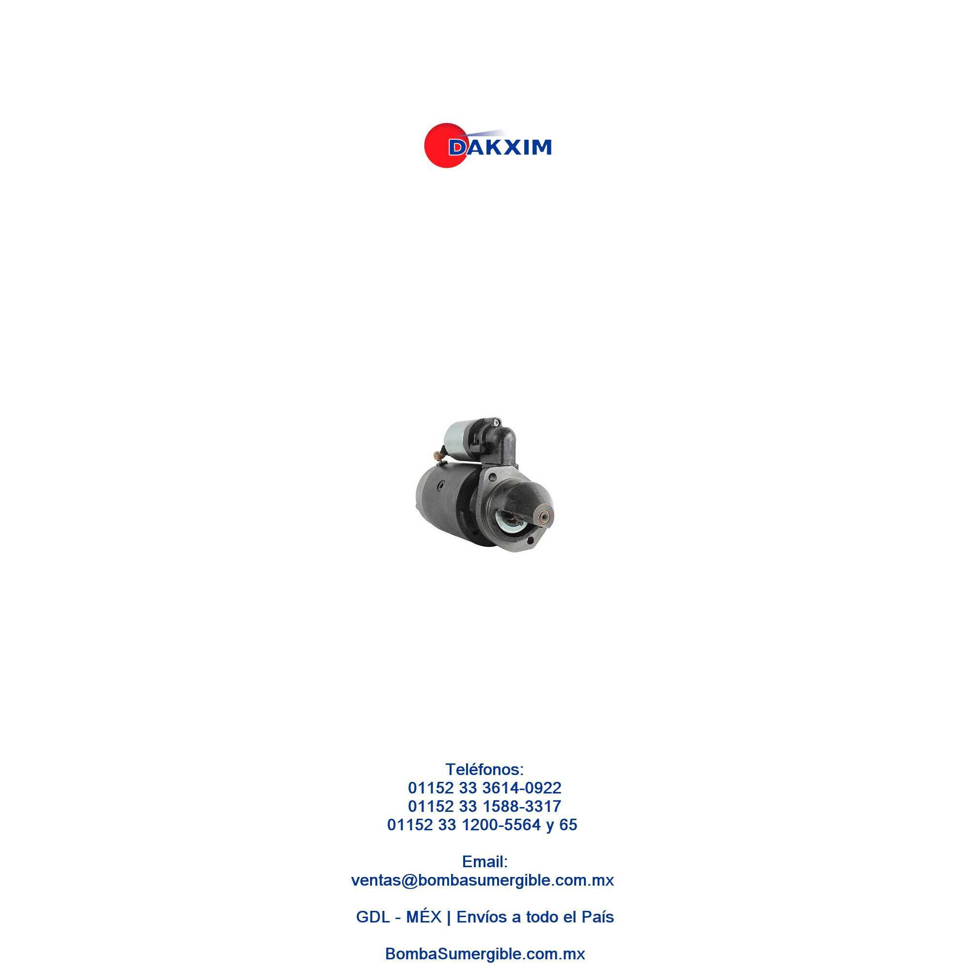 Nuevo Motor De Arranque De 12 Voltios Cw Para Motores Khd Fl $11952 MXN