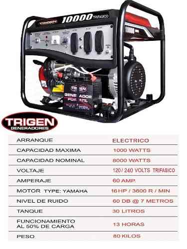 Planta De Luz 10000 Watts Trifasica Trigen
