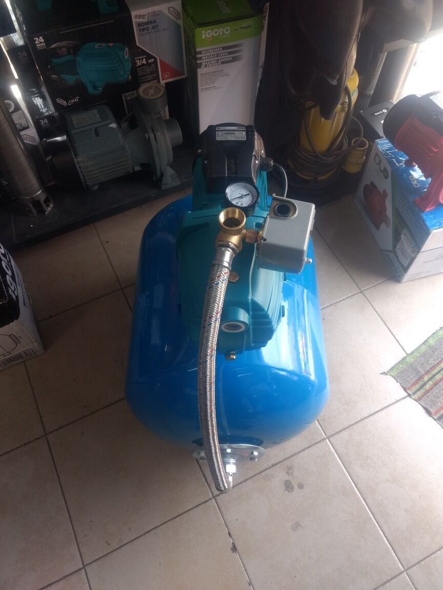 Equipo Hidroneumático 100 Lts Con Bomba Jet 1 Hp Fierro $ 5