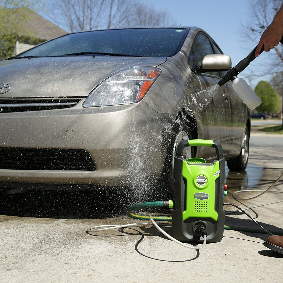 Hidrolavadora Greenworks 1600 Psi 13 Amp 1.2 Gpm Pressure $ 4