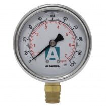 Manómetro Altamira Glicerina 2.5 Plgs 1/4npt Conex.trasera $ 520.00 Hidrolavadora