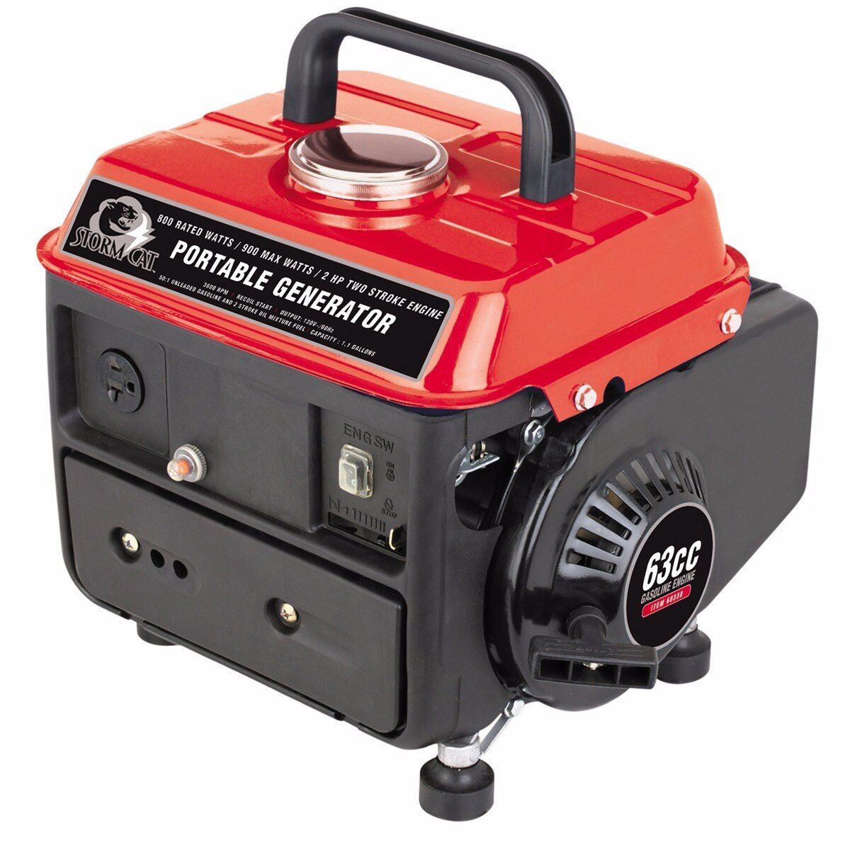 Generador Eléctrico 700 Watts - 2 Hp. Marca Storm Cat $ 3