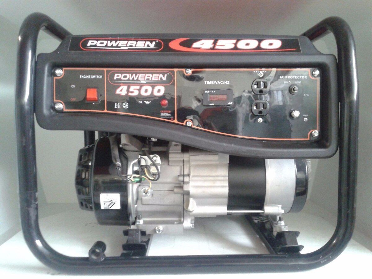 Generador Eléctrico Pw4500 Watts A/manual Marca Poweren $ 11