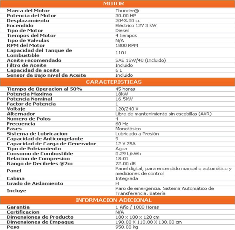 510.00 Generadores de Luz