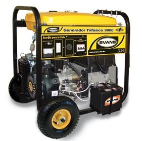 Generador Trifasico 9 Kva Thunder 16 Hp Evans Gt90mg1600thae $ 34