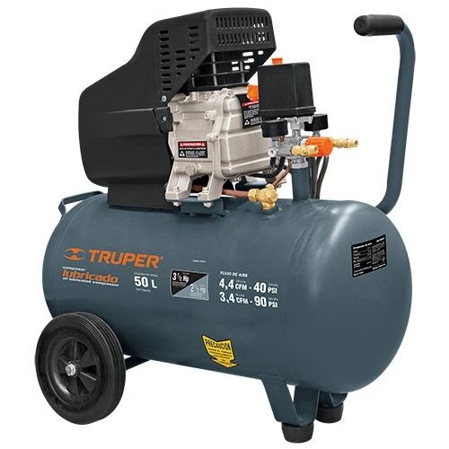 Compresor De Aire Lubricado 120 V 50 L/3 1/2 Hp Truper 15007